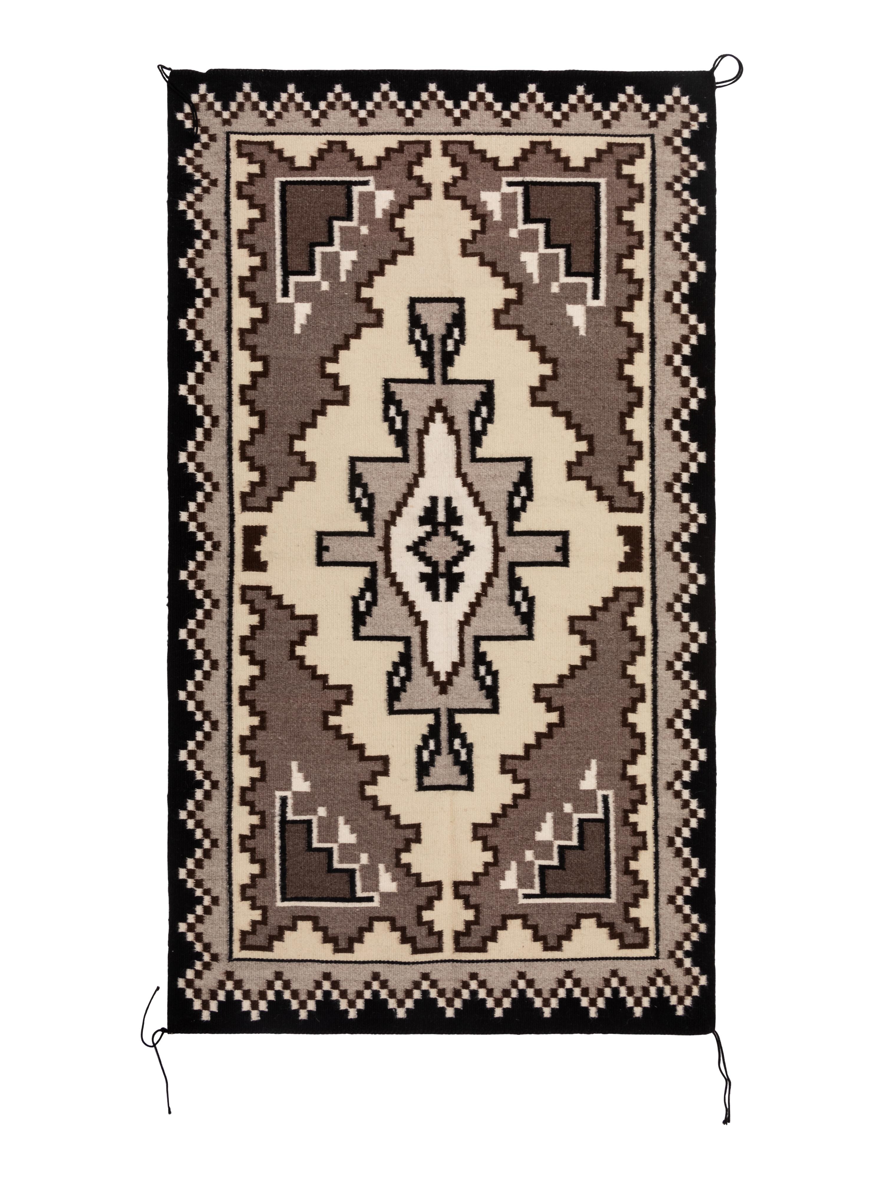Navajo Two Grey Hills Weaving / Rug