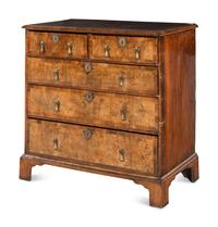 A George II Walnut Chest of Drawers