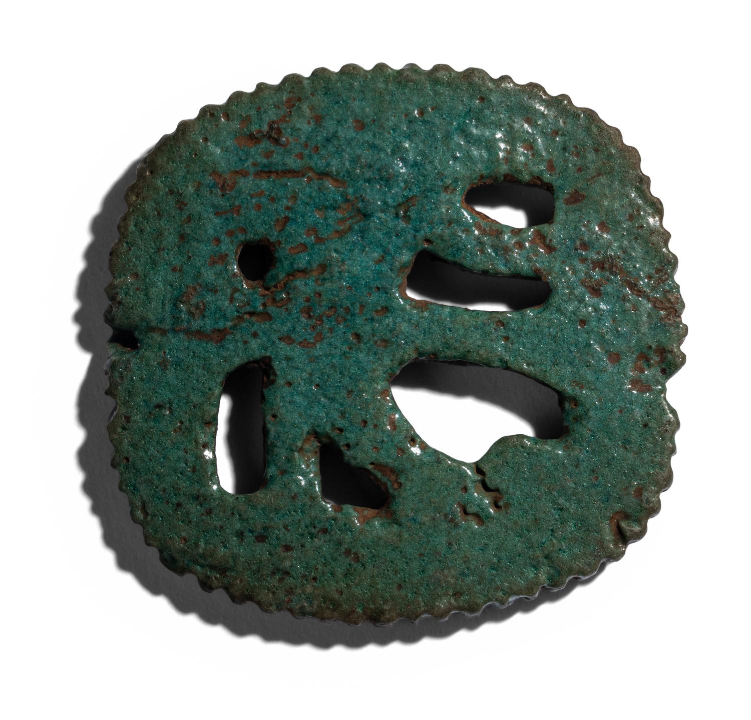 An Egyptian Faience Plaque with the Eye of Horus