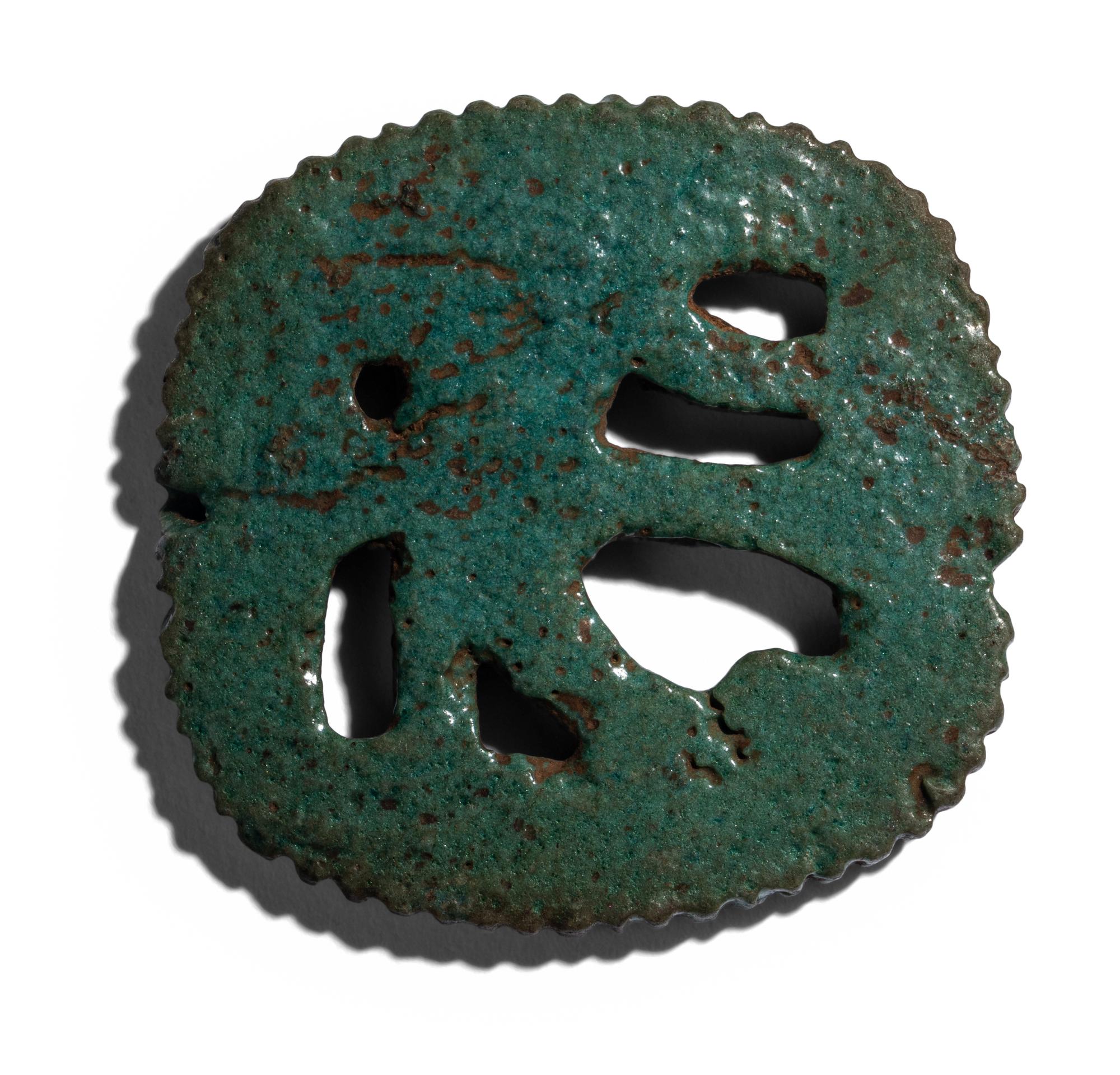 An Egyptian Faience Plaque with the Eye of Horus