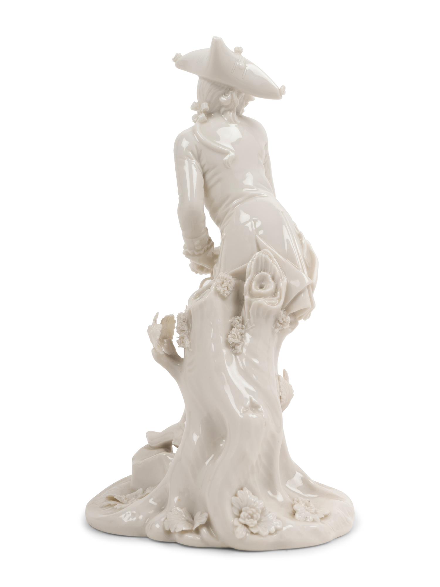 A Nymphenburg Porcelain Figure of a Man in a Tricorne Hat