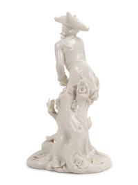 A Nymphenburg Porcelain Figure of a Man in a Tricorne Hat