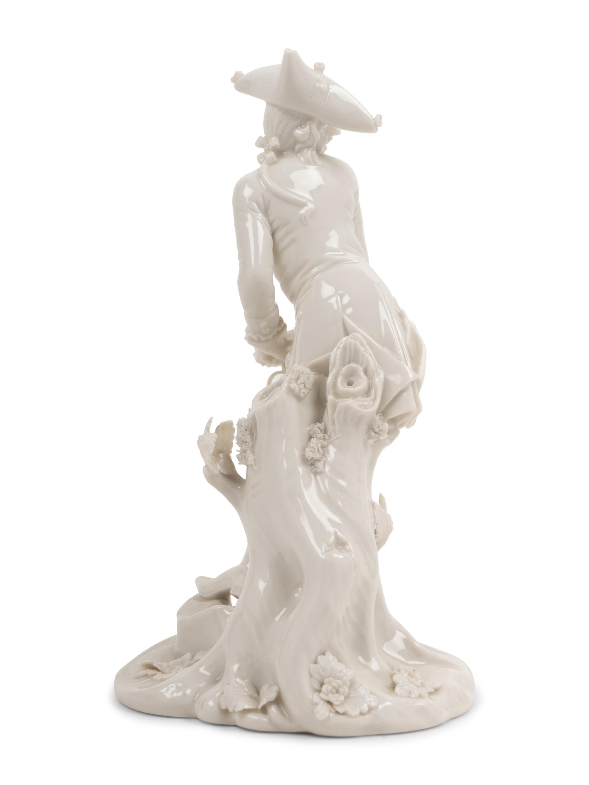 A Nymphenburg Porcelain Figure of a Man in a Tricorne Hat