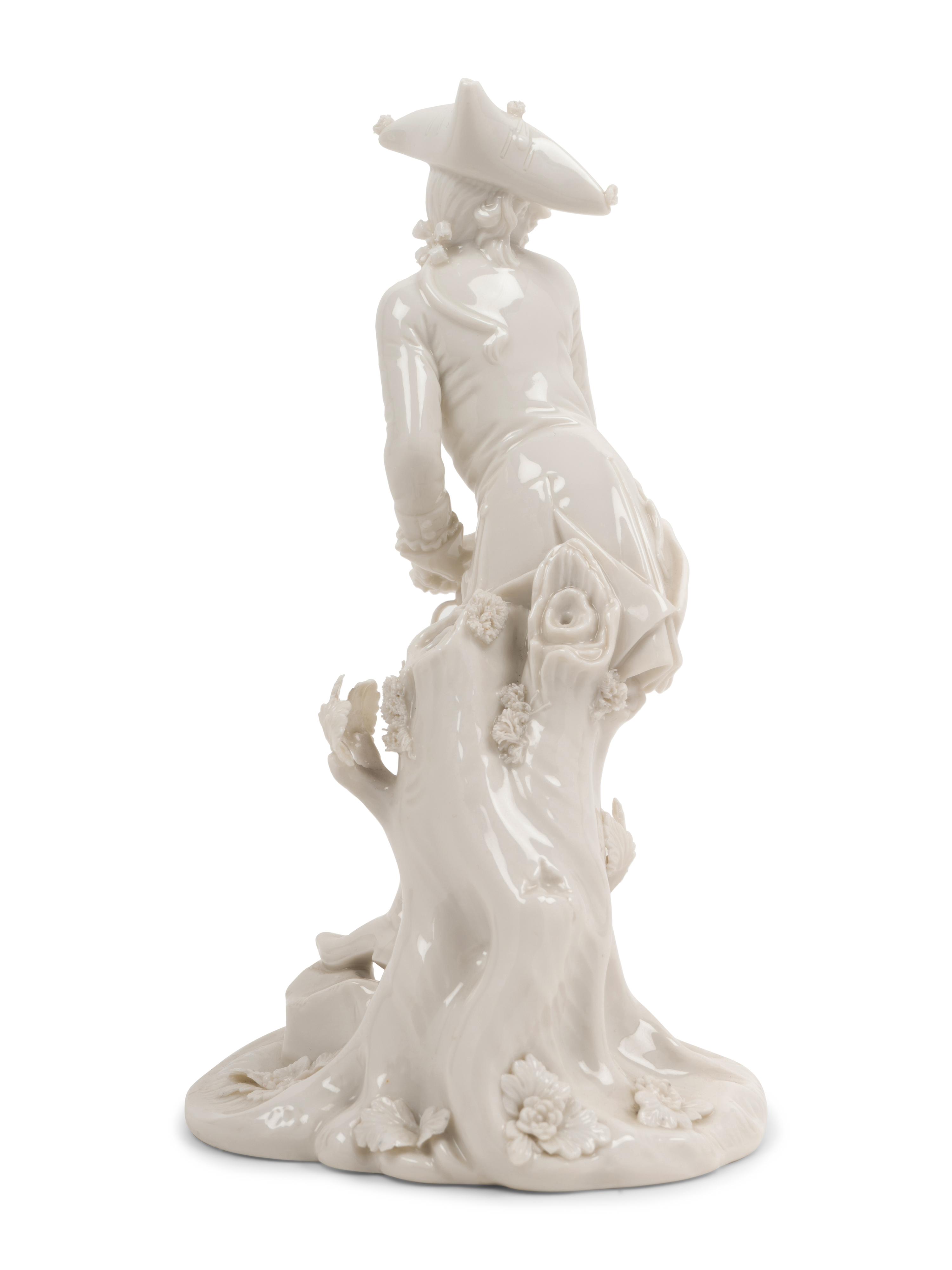 A Nymphenburg Porcelain Figure of a Man in a Tricorne Hat