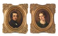 Artist Unknown, (American, 19th Century), Pair of Portraits