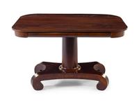 An American Empire Mahogany Drop-Leaf Console Table