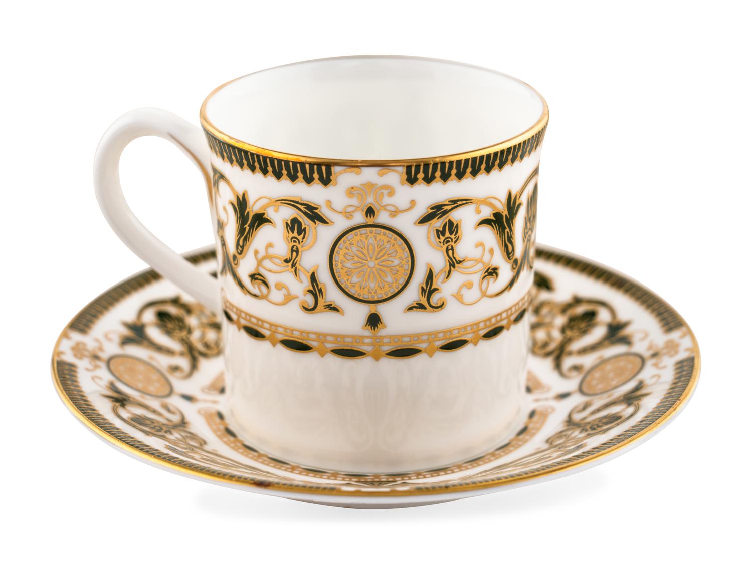 A Set of Twenty Royal Worcester Windsor Porcelain Teacups and Saucers