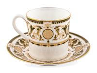 A Set of Twenty Royal Worcester Windsor Porcelain Teacups and Saucers