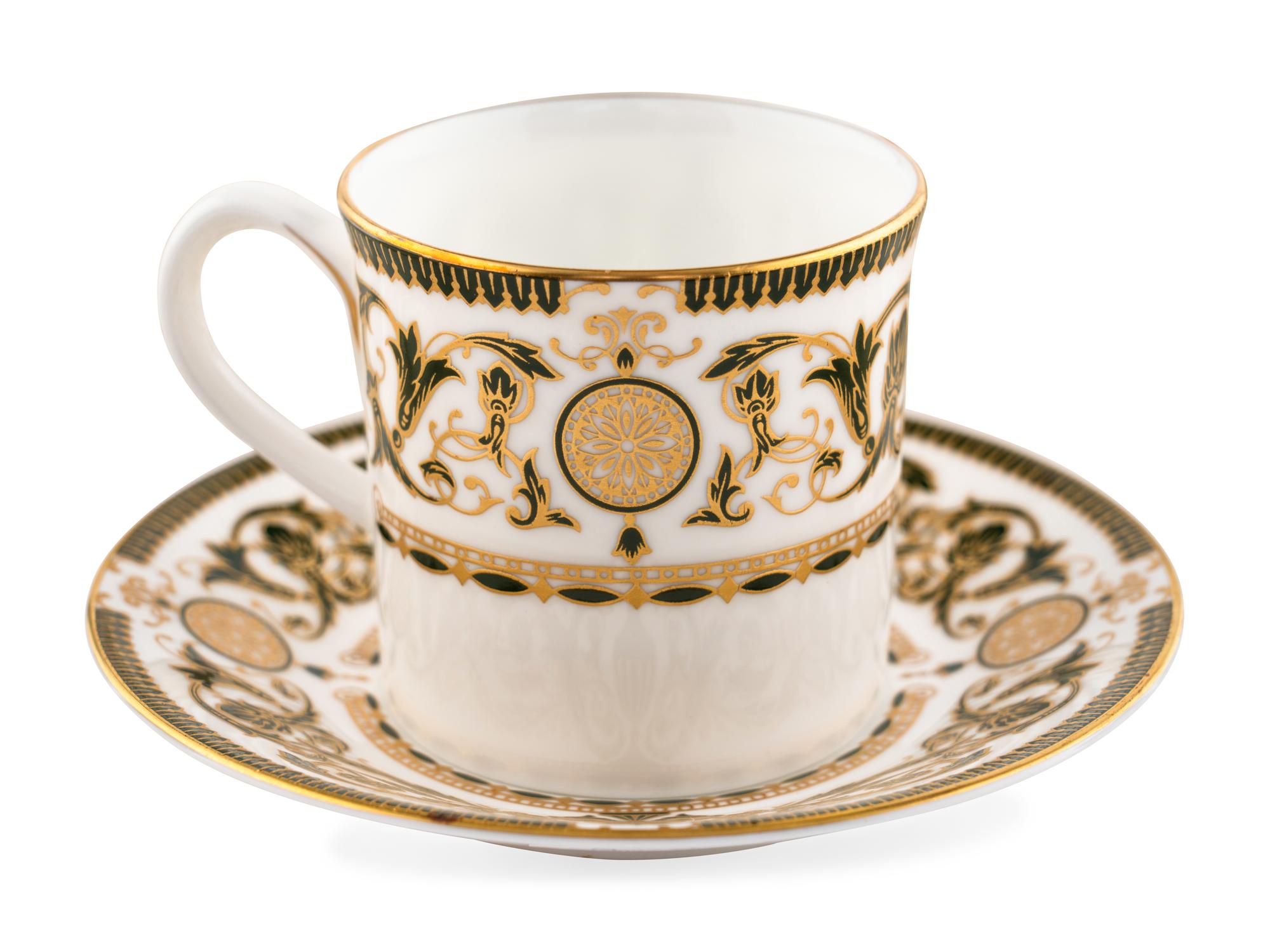 A Set of Twenty Royal Worcester Windsor Porcelain Teacups and Saucers