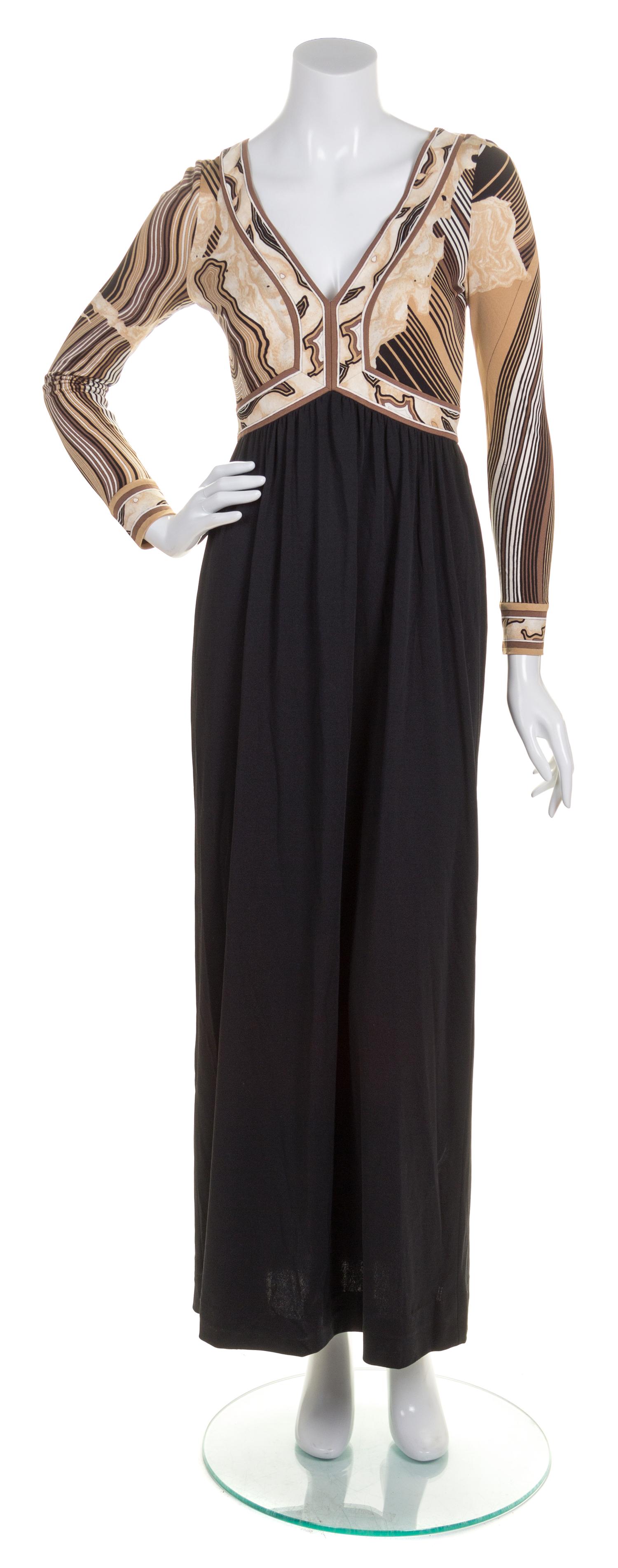 A Leonard Silk Long Dress,