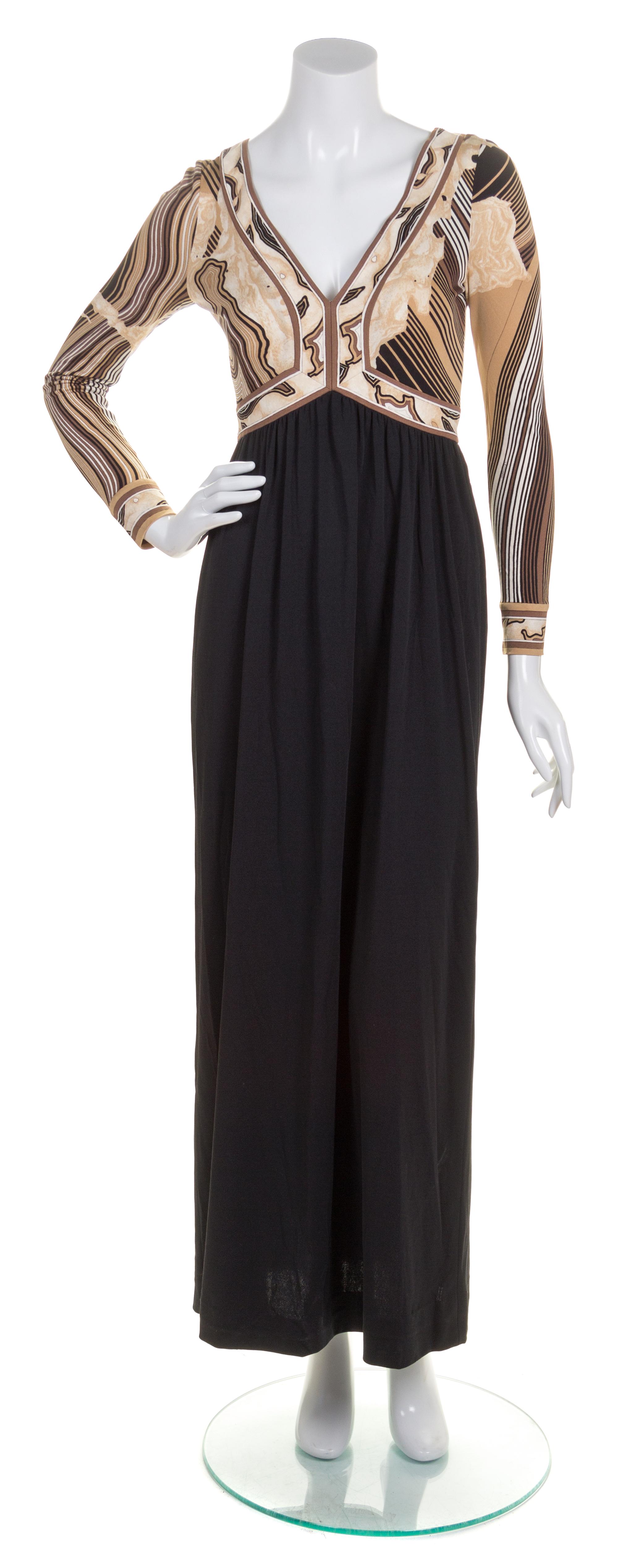 A Leonard Silk Long Dress,