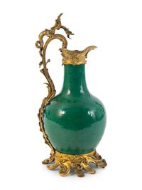 A Louis XV Style Gilt-Bronze-Mounted Chinese Porcelain Ewer — 19TH CENTURY