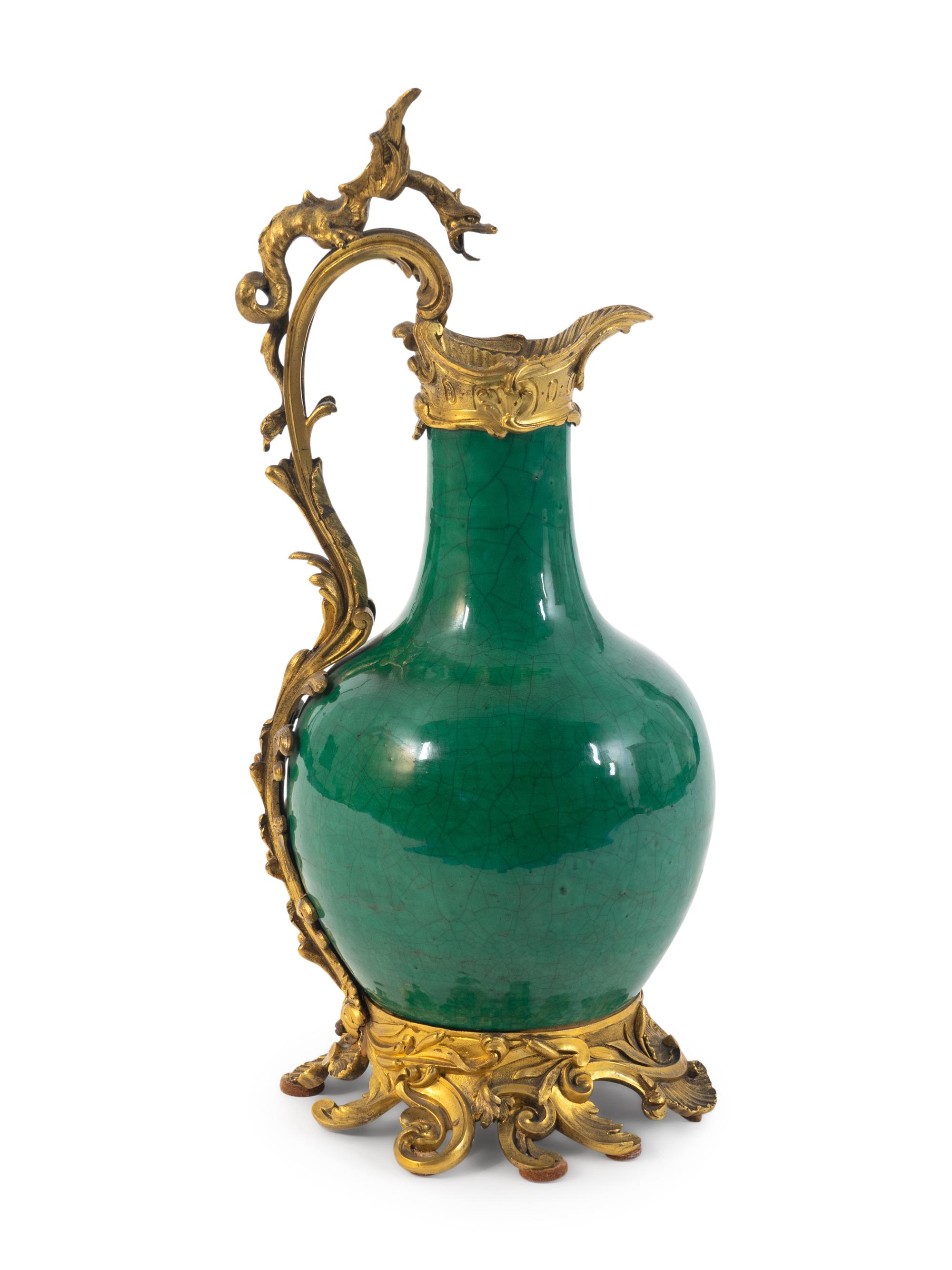 A Louis XV Style Gilt-Bronze-Mounted Chinese Porcelain Ewer — 19TH CENTURY