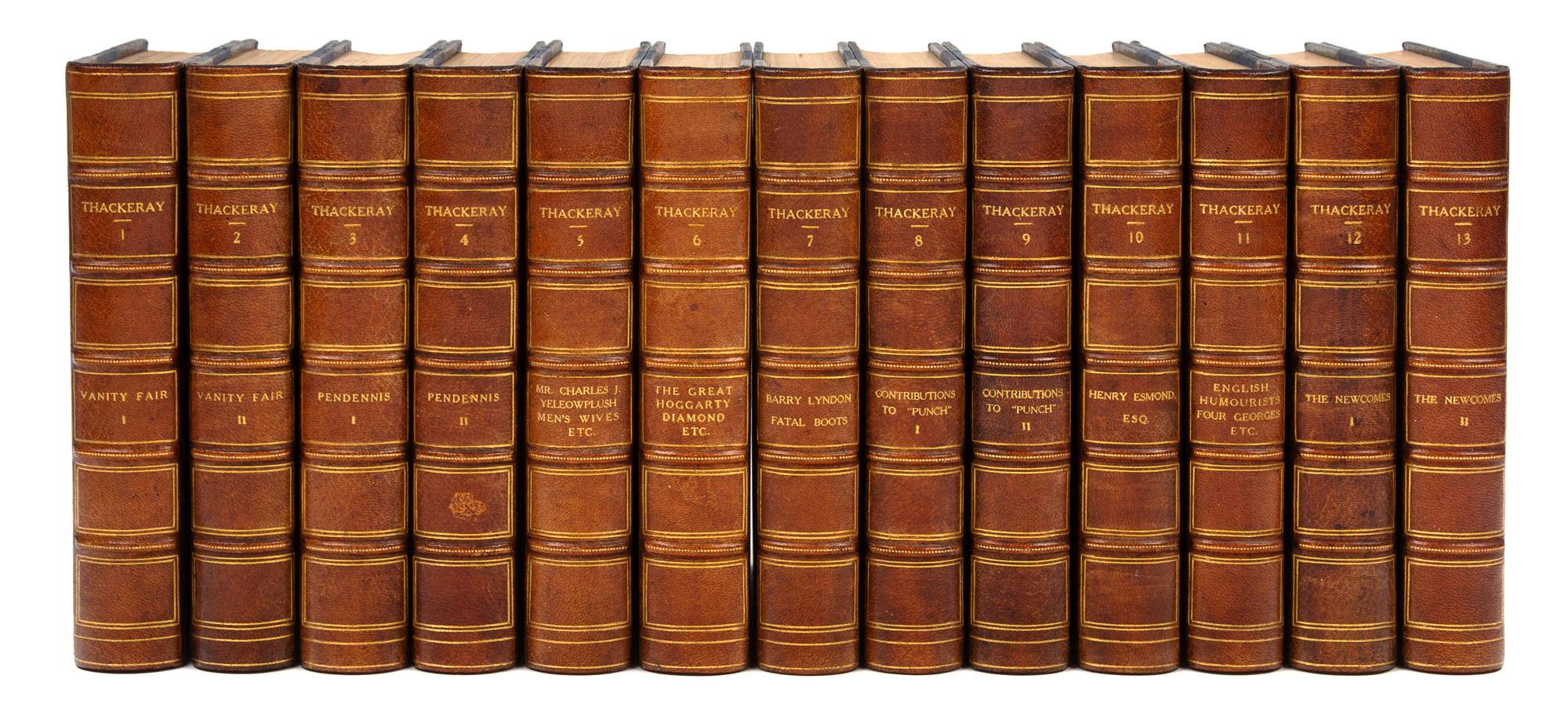 THACKERAY, William Makepeace (1811-1863). Works. London: Smith, Elder, & Co., 1910-1911.