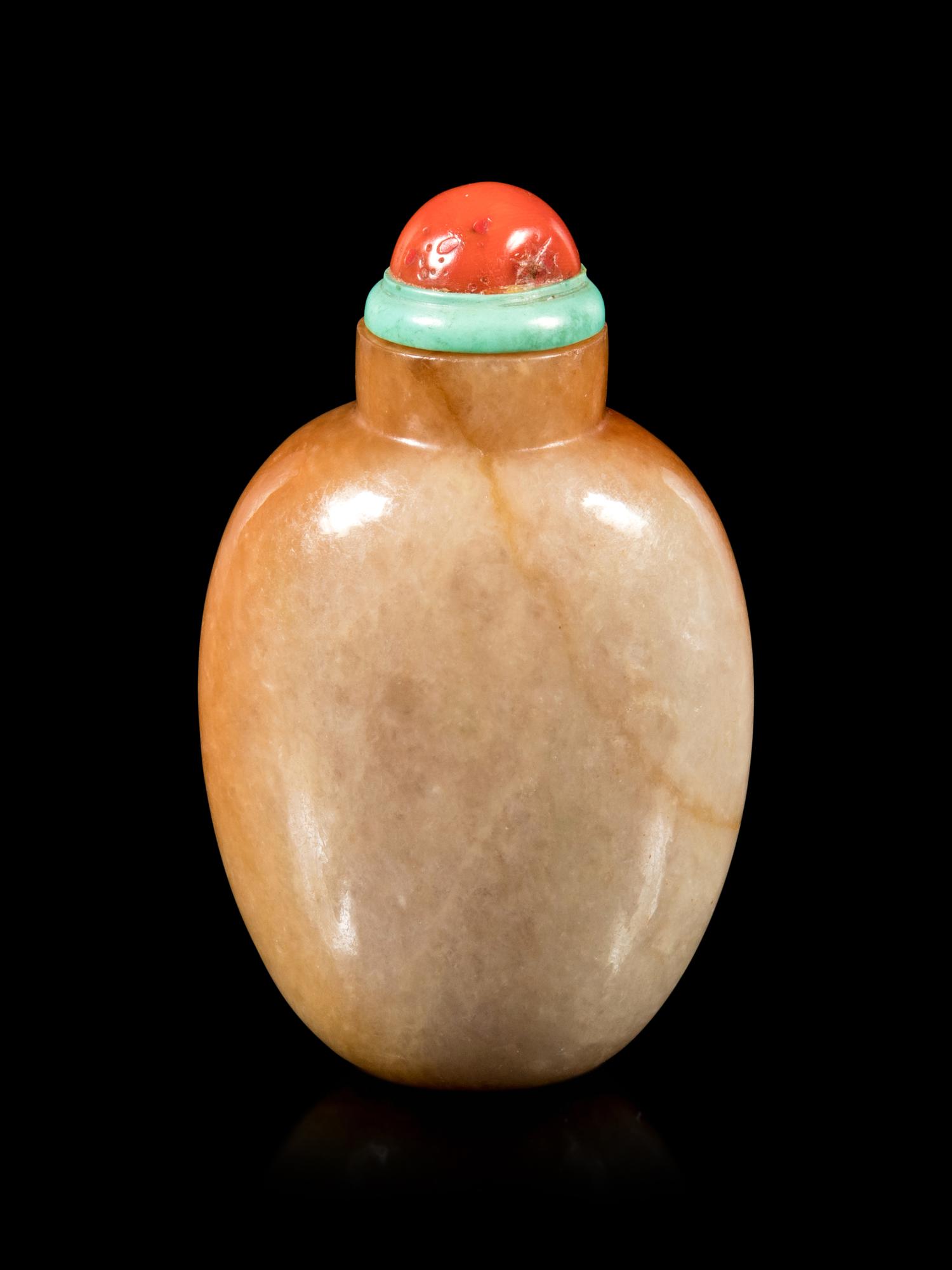 A Russet Jadeite Snuff Bottle