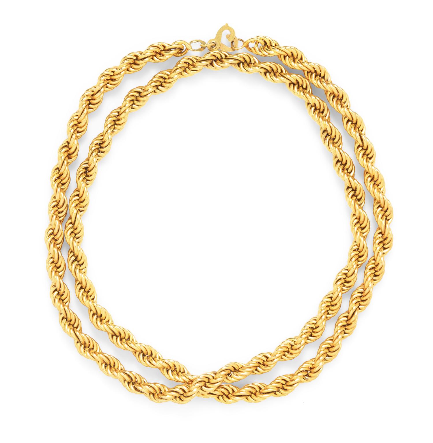 An 18 Karat Yellow Gold Necklace,