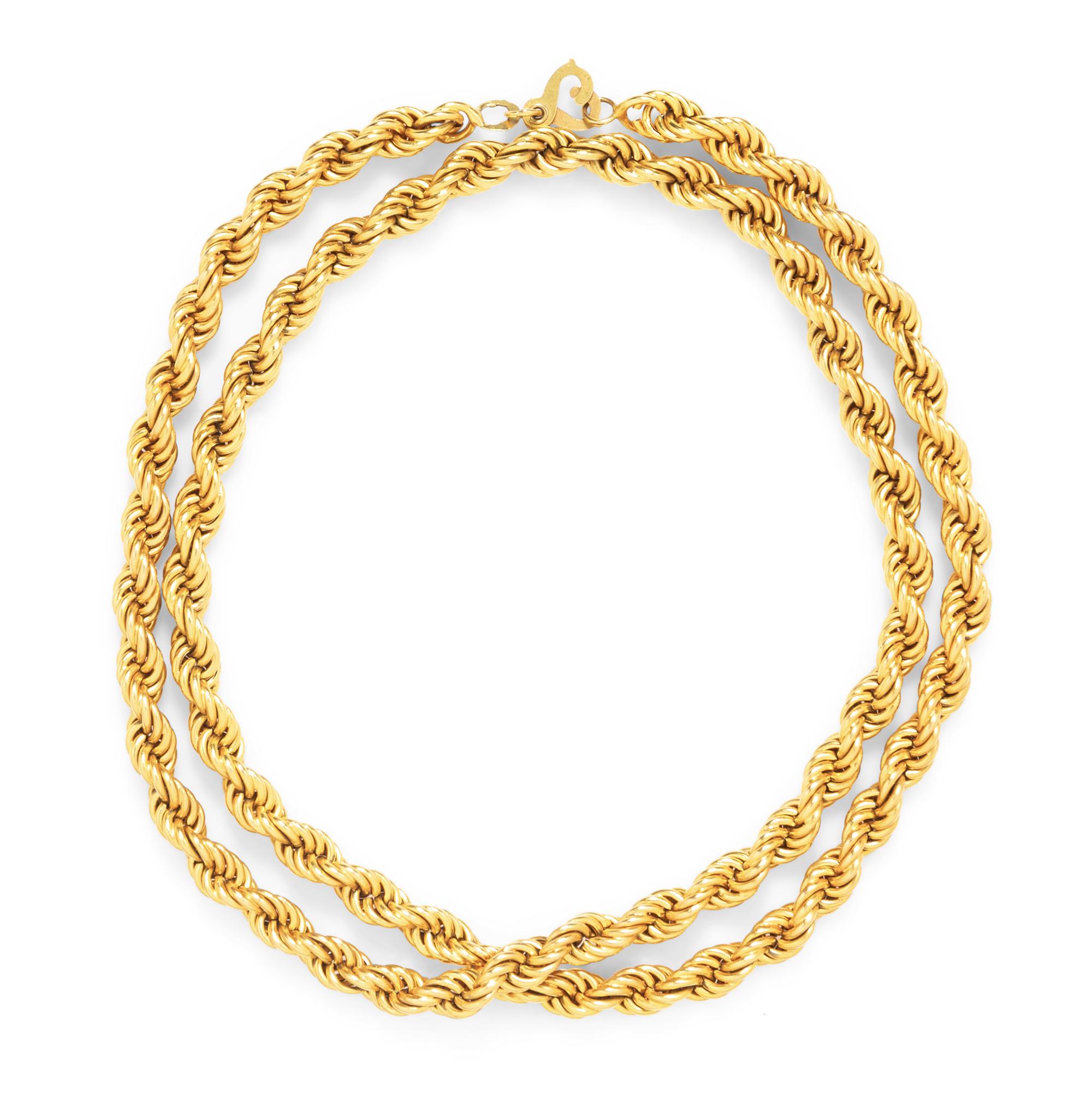 An 18 Karat Yellow Gold Necklace,