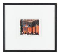 Eight Lithographs Depicting Interiors — 20TH CENTURY
