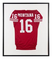 A Joe Montana Signed Autograph San Francisco 49ers Jersey Display (Upper Deck Authenticated),