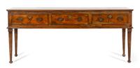 A Provincial George III Oak Sideboard Height 33 x width 75 3/4 x depth 19 1/2 inches — LATE 18TH CENTURY