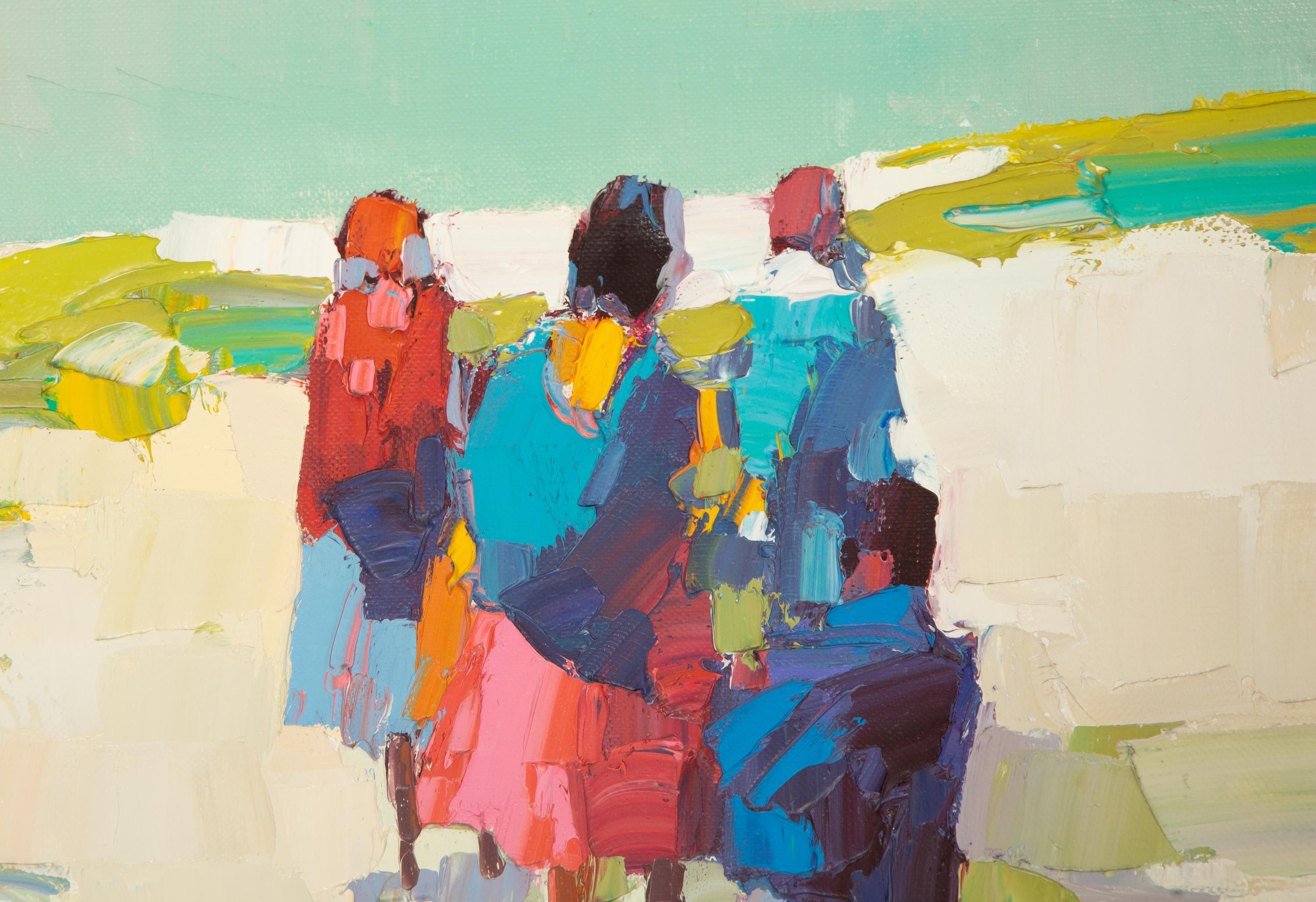 Women Walking on the Beach