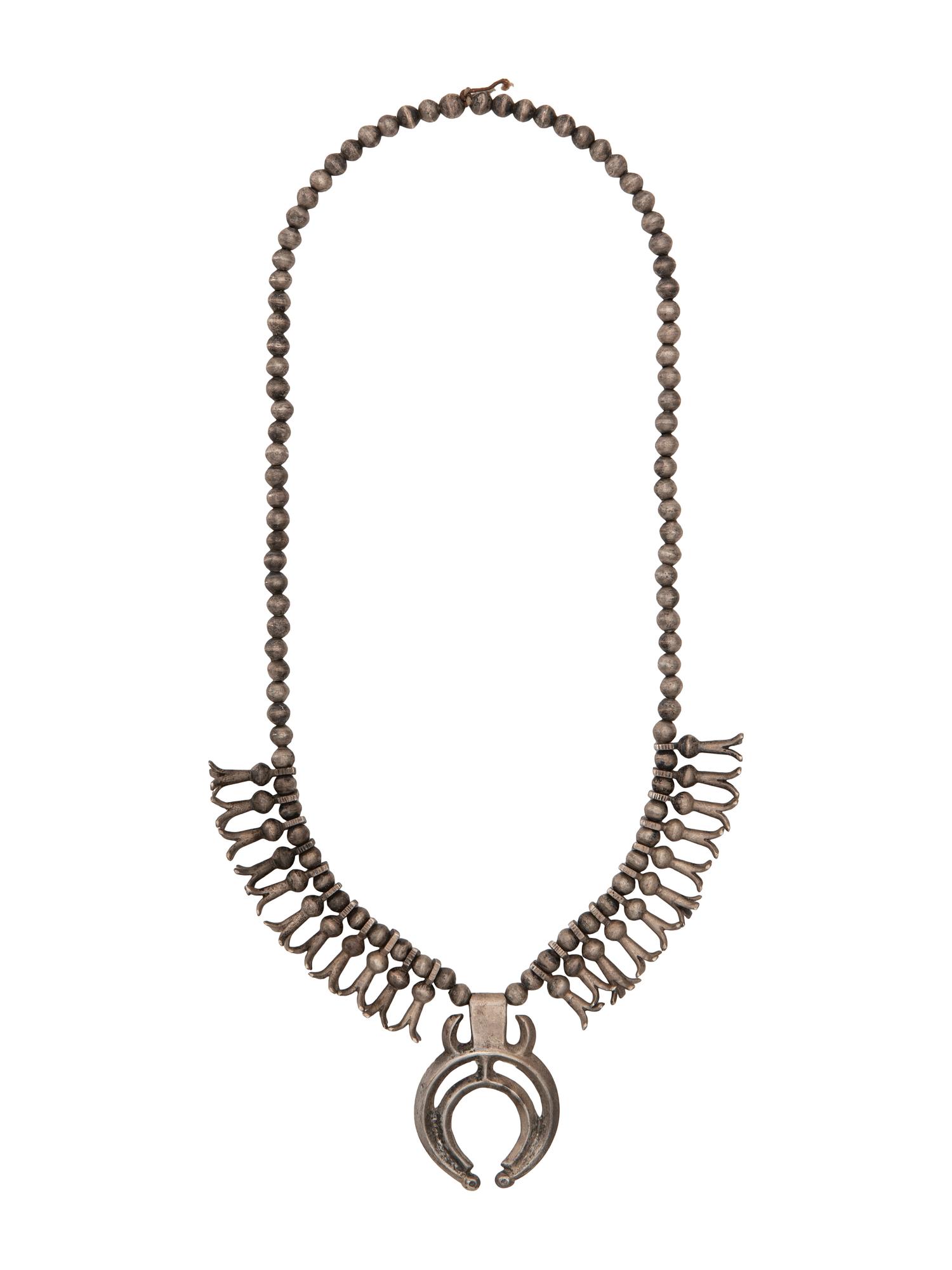 Navajo Child's Squash Blossom Necklace, Collected by Hoffman Birney (1891-1958)