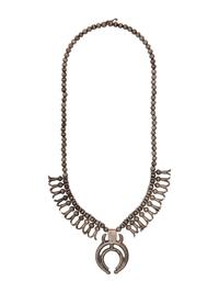 Navajo Child's Squash Blossom Necklace, Collected by Hoffman Birney (1891-1958)