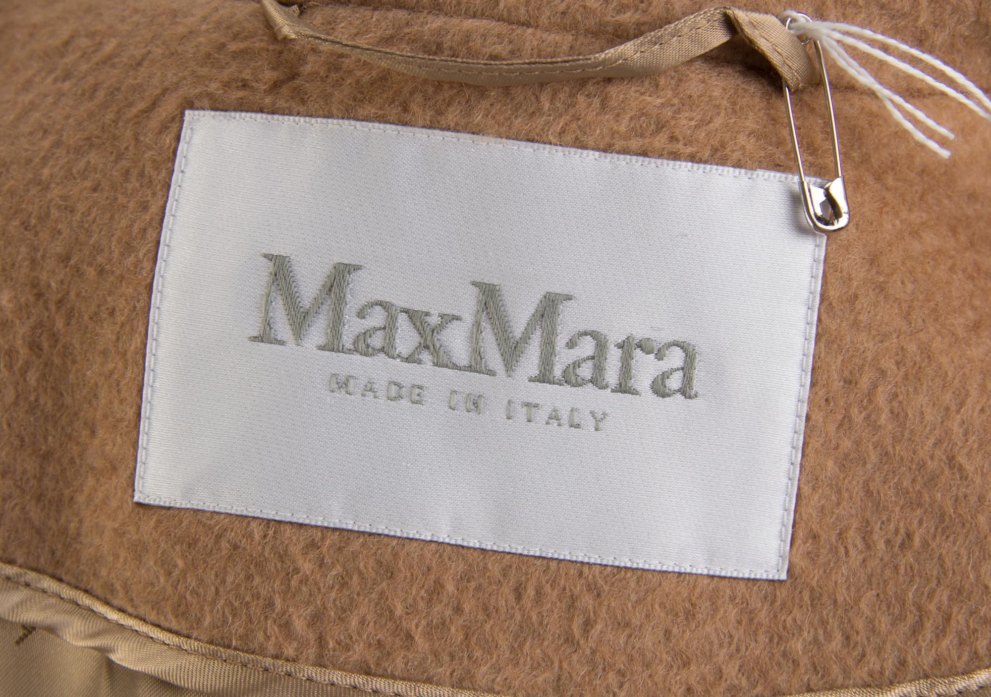 A Max Mara Camel Hair Coat, Size 0.