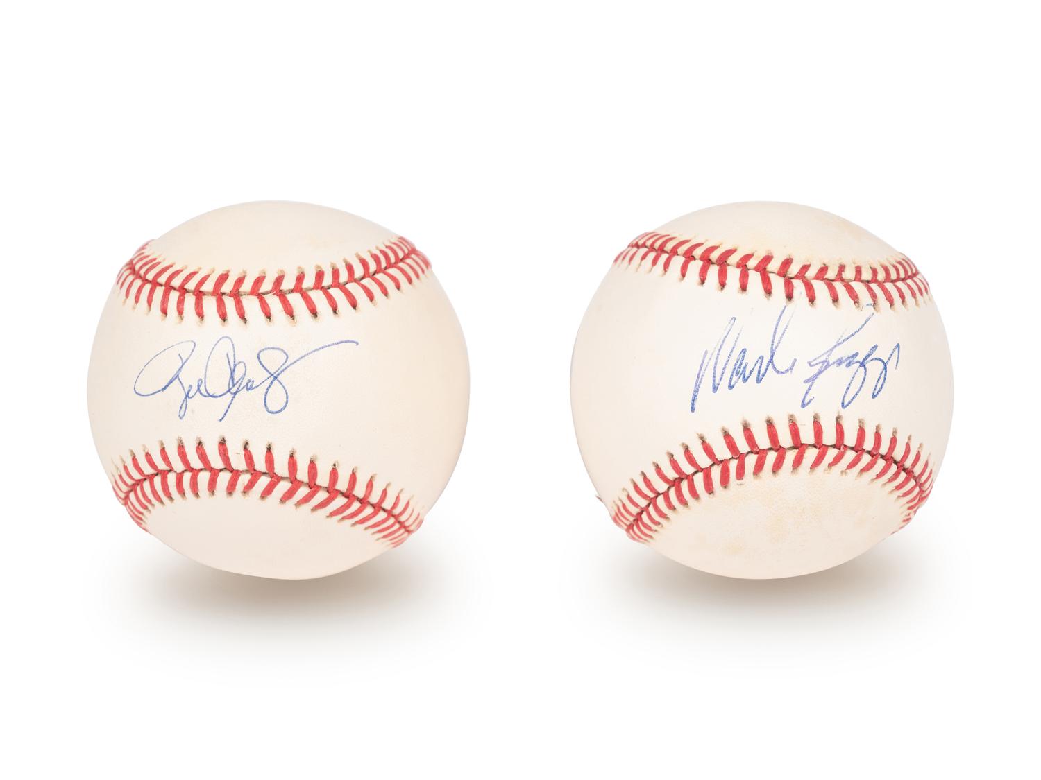 A Group of Roger Clemens and Wade Boggs Signed Autograph Baseballs (Beckett Authentication Services BAS Certified),