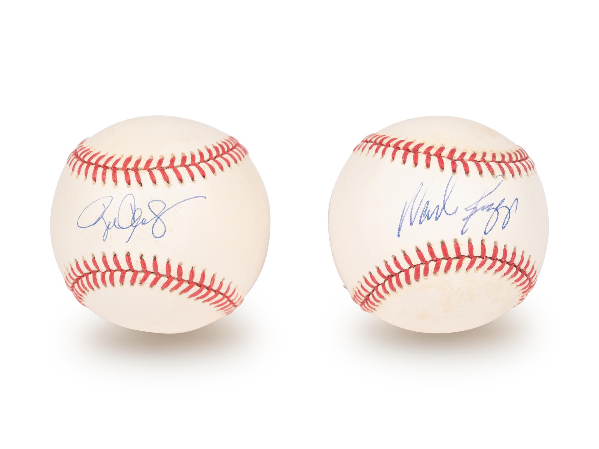 A Group of Roger Clemens and Wade Boggs Signed Autograph Baseballs (Beckett Authentication Services BAS Certified),