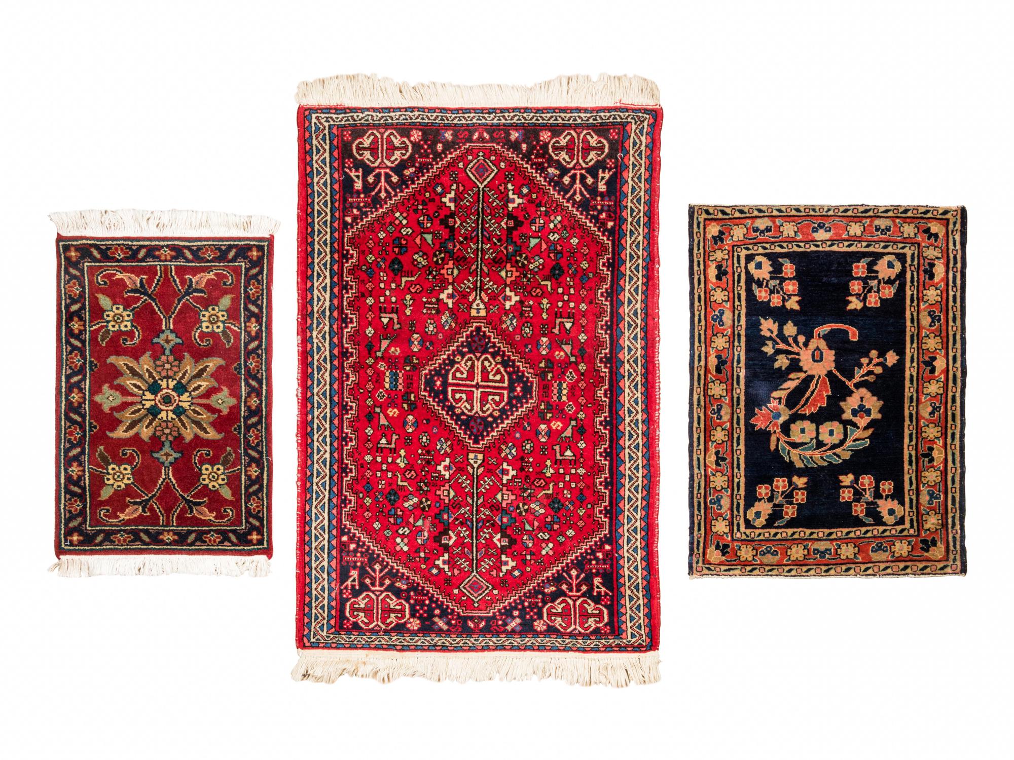 A Group of Persian and Persian Style Wool Mats
