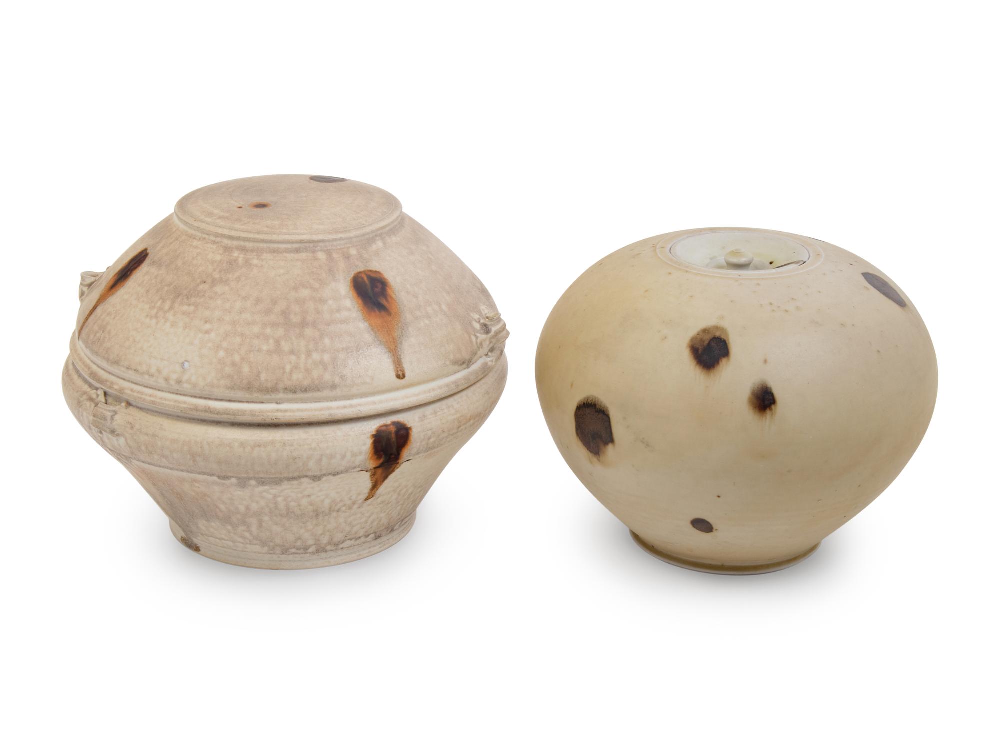 Two Lidded Vases