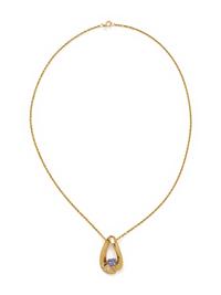 COLLECTION OF YELLOW GOLD, DIAMOND AND GEMSTONE PENDANT/NECKLACES