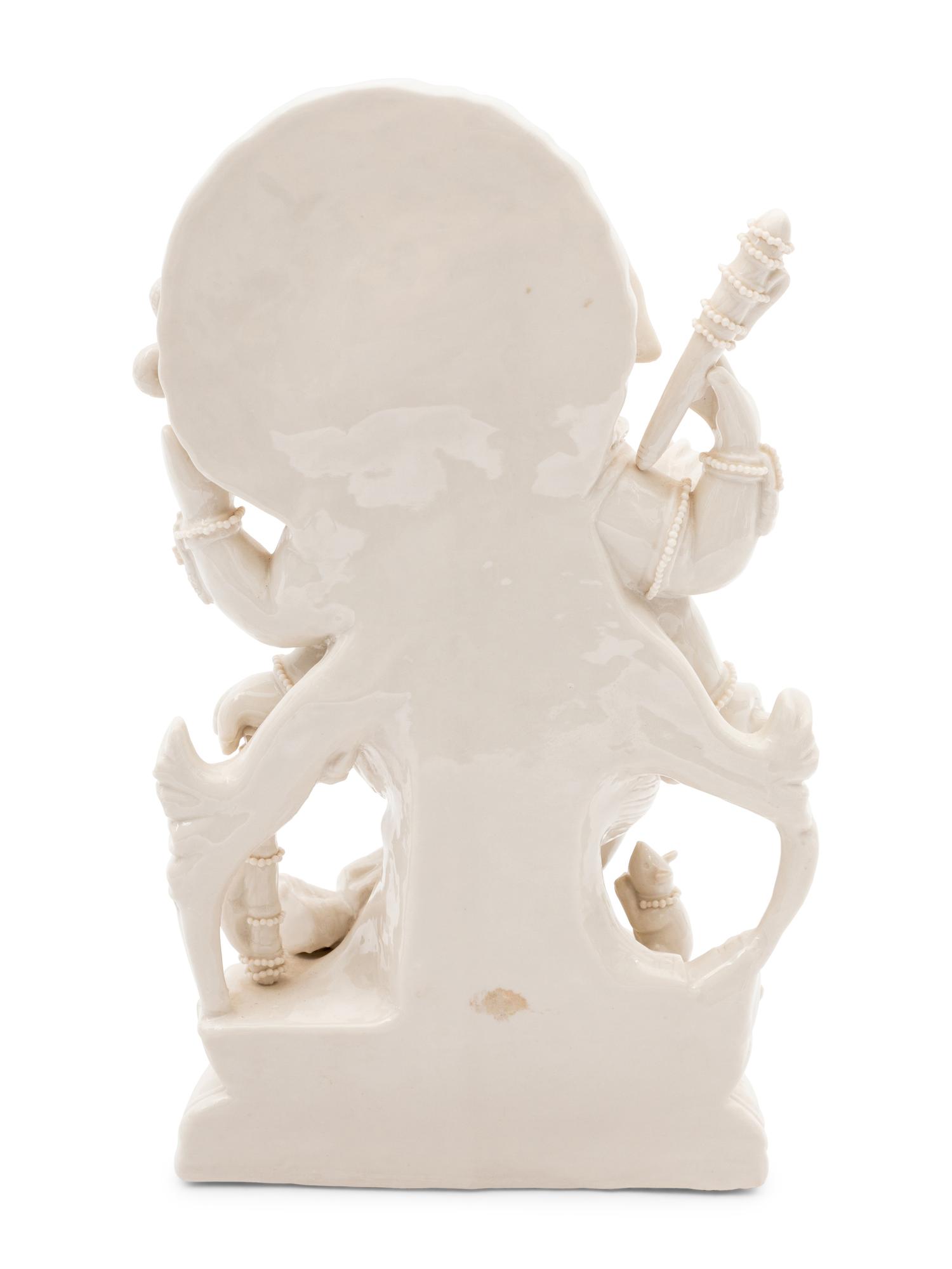 A Porcelain Figure of Ganesh