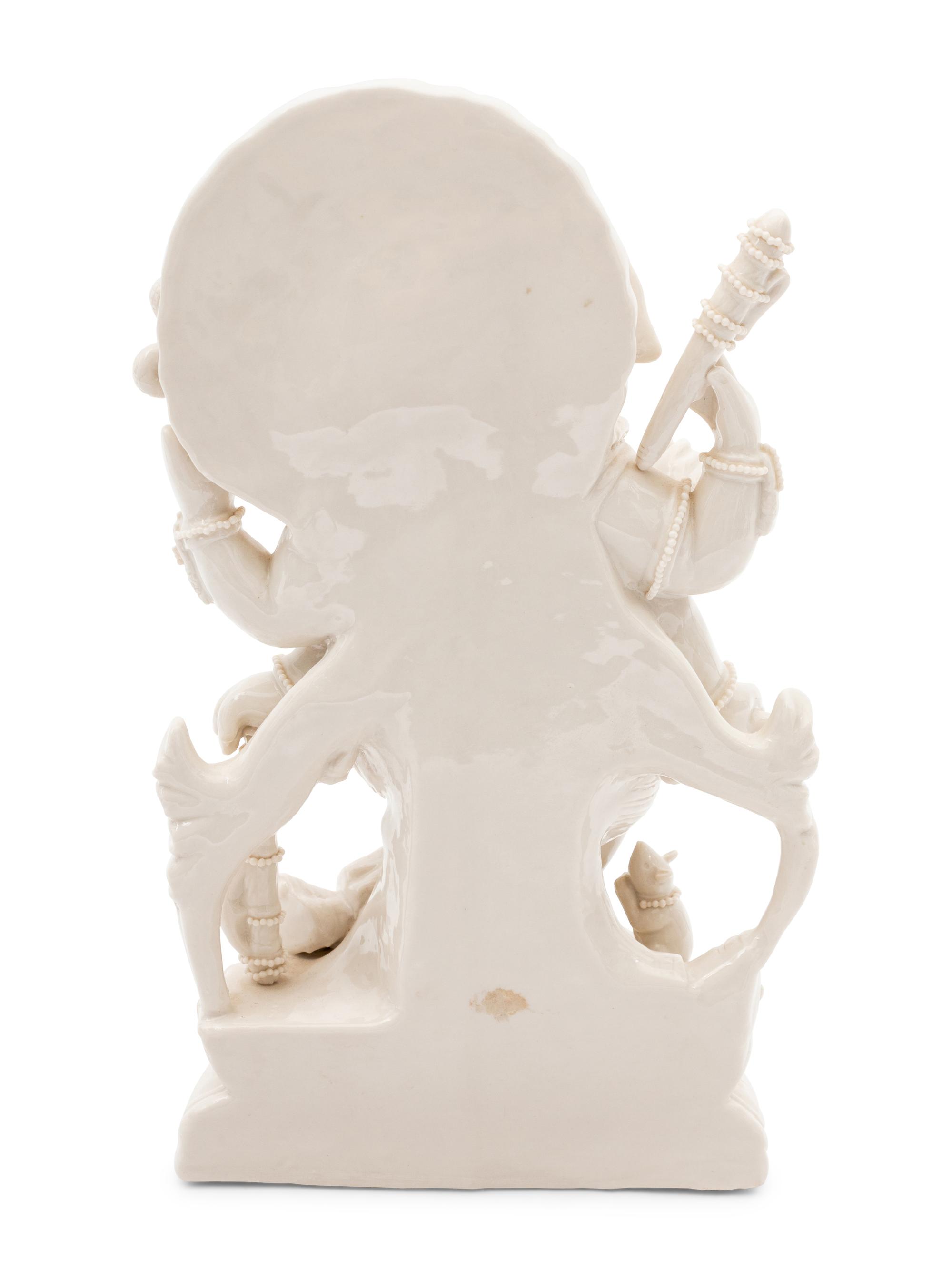 A Porcelain Figure of Ganesh