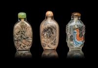 Three Chinese Inside Painted Snuff Bottles