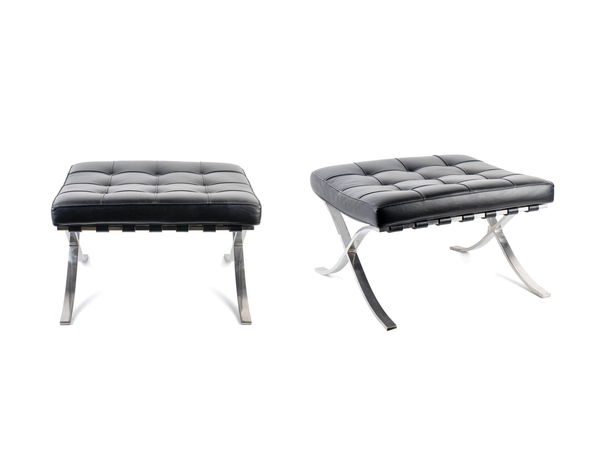 A Pair of Barcelona Stools
