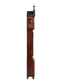 A Federal Inlaid Mahogany Tall Case Clock With Works by Frederick Wingate, Augusta, Maine