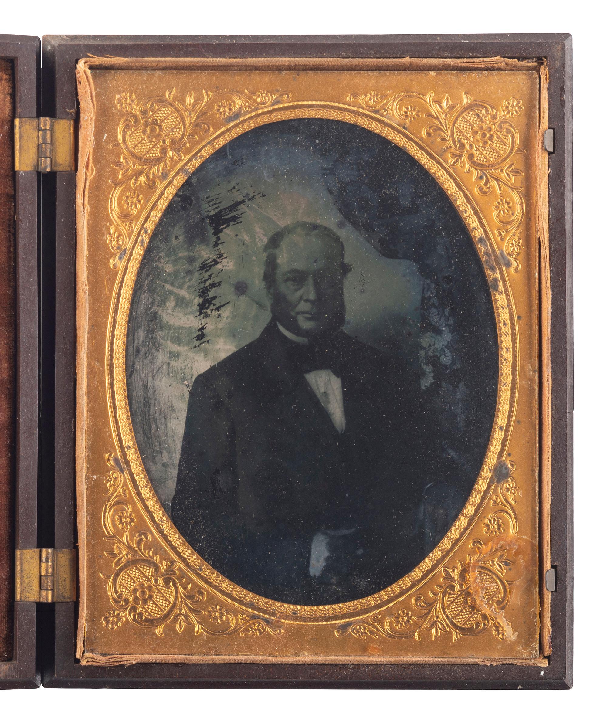 [EARLY PHOTOGRAPHY]. A group of 10 Union cases highlighted by half plate Washington Monument case and ninth plate glass window case.