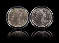 Two United States Morgan Silver Dollar Coins