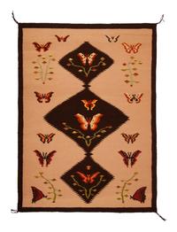 Pictorial Butterfly Weaving / Rug