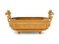 A Neoclassical Gilt Bronze Figural Jardinière