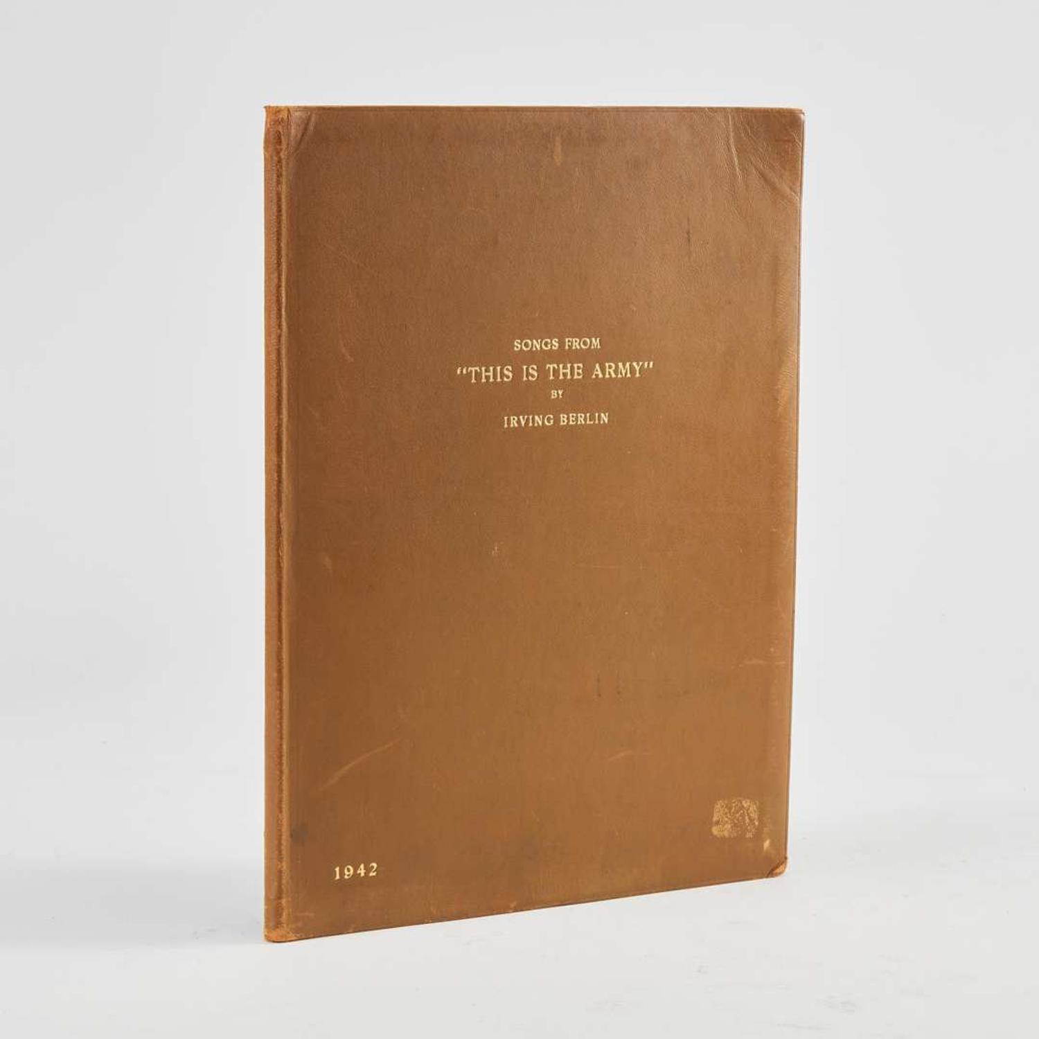 [Music] Berlin, Irving Presentation Copy of "Songs From This is the Army"