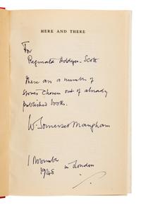 Maugham, W. Somerset (1874-1965). Here and There . London: William Heinemann Ltd., 1948.