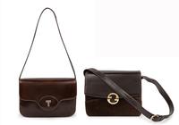 Two Leather Bags: Gucci, A. Testoni, 1970-80s