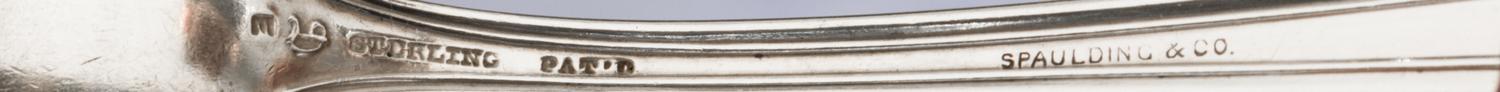 An American Silver Flatware Service, William B. Durgin Co., Concord, NH, Early 20th century, comprising: 12 dinner knives 11 dinner for