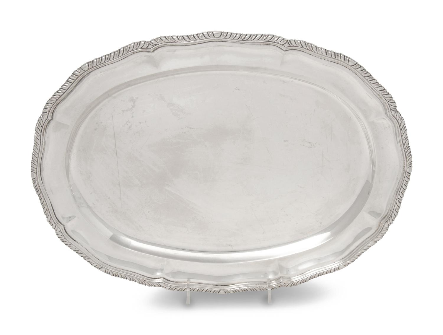 A Mexican Silver Serving Tray