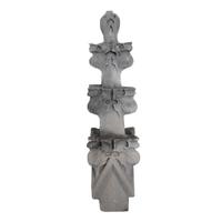 A set of Six Carved Stone Finials 7" W x 7" D x 28" H — United States, Early 20th Century