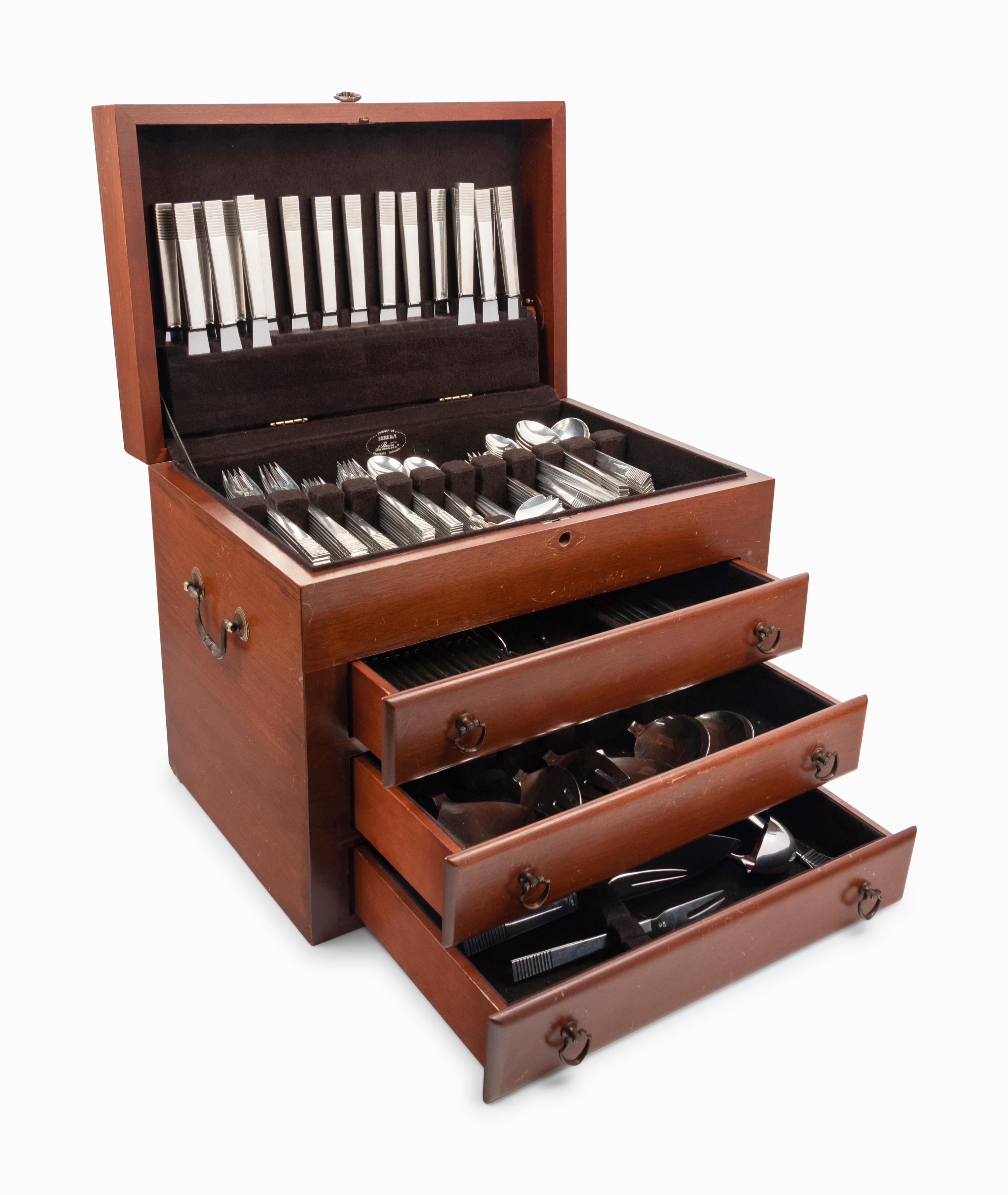 A Georg Jensen Silver Flatware Service