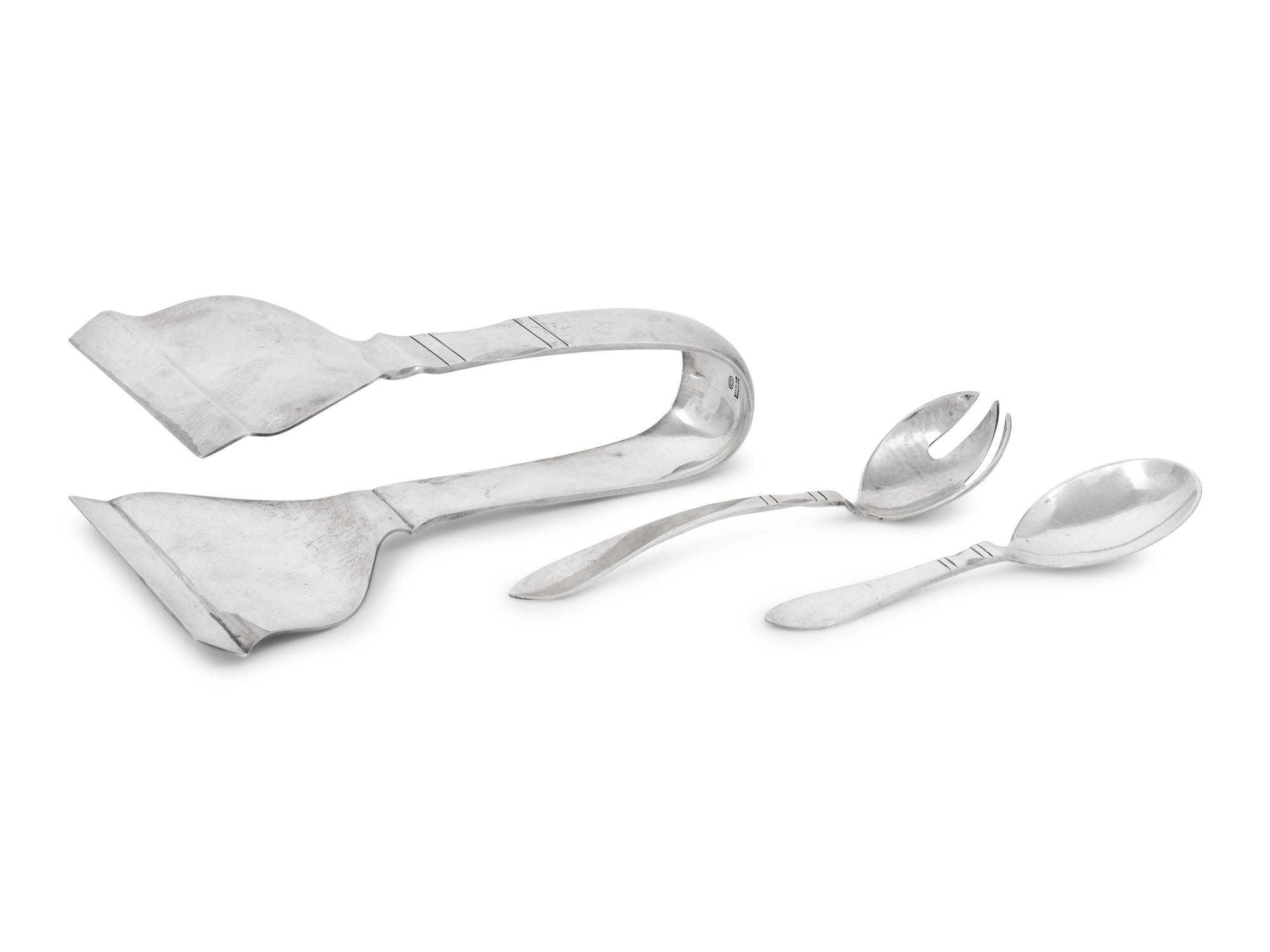 Three Georg Jensen Silver Continental P attern Serving Articles
